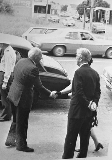 Visit of Sir Denis Blundell, c. 1976