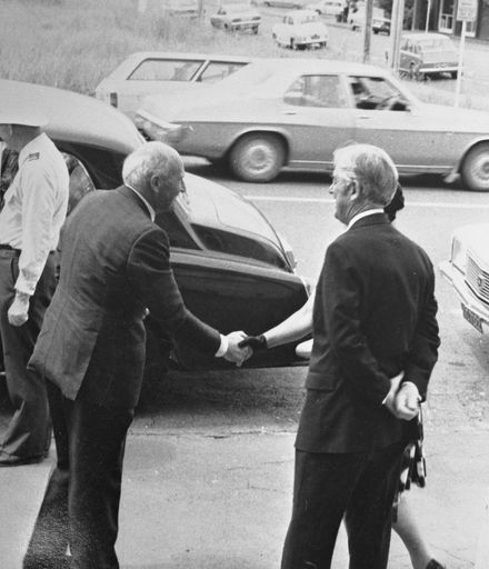 Visit of Sir Denis Blundell, c. 1976