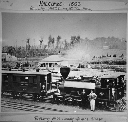 Halcombe Railway Yards, c. 1883