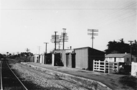 Bunnythorpe Railway Station, 1956