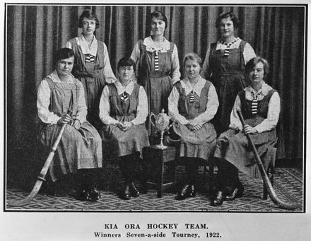 Kia Ora Hockey Team, c. 1922