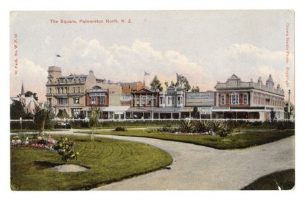 Postcard - The Square, Palmerston North - Resource cover image