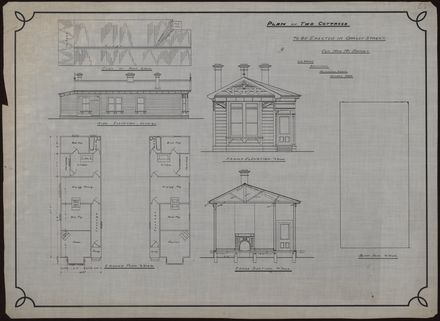 L. G. West, Plan for two Cottages, Oakley Street - Resource cover image