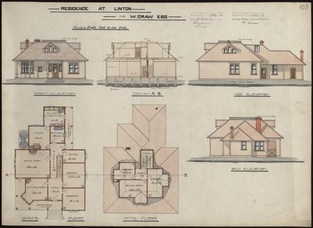 L. G. West, Plan for a Residence, Linton