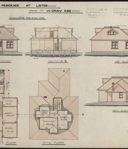 L. G. West, Plan for a Residence, Linton