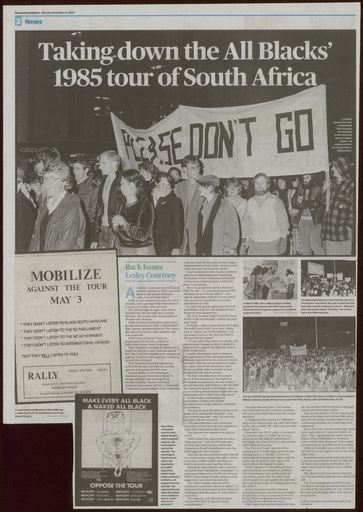 Back Issues: Taking down the All Blacks' 1985 tour of South Africa