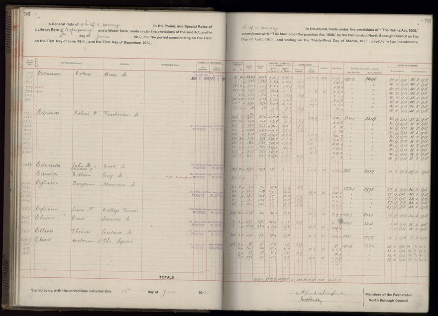 Rate book, 1912-1913 - 2021Pa_PNC2-23-2-V20_034001-0039
