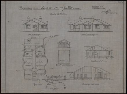 Plans for a Residence in Vogel Street