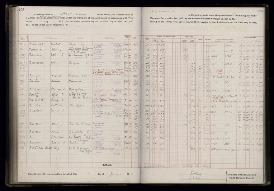 Rate book, 1911-1912 - 2021Pa_PNCC2-23-2-V19_034000-0109