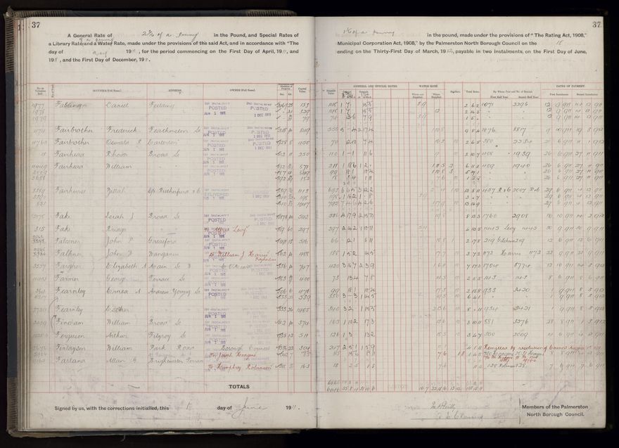 Rate book, 1911-1912 - 2021Pa_PNCC2-23-2-V19_034000-0040