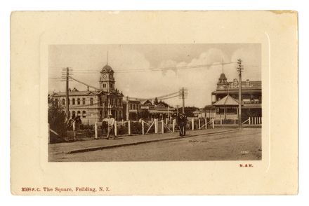 Postcard - The Square, Feilding - Resource cover image