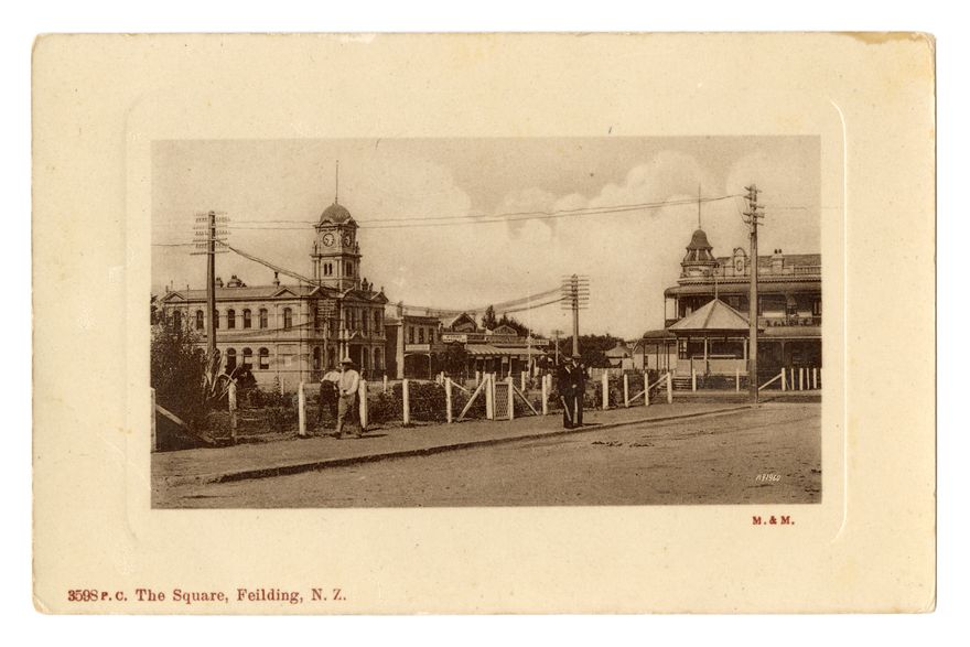Postcard - The Square, Feilding