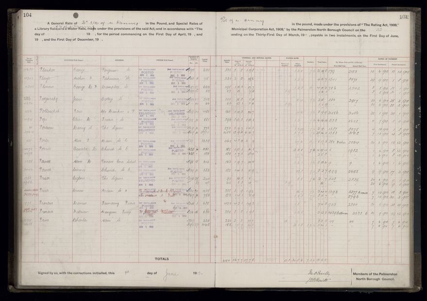 Rate book, 1910-1911 - 2021Pa_PNCC2-23-2-V18_033999-0107