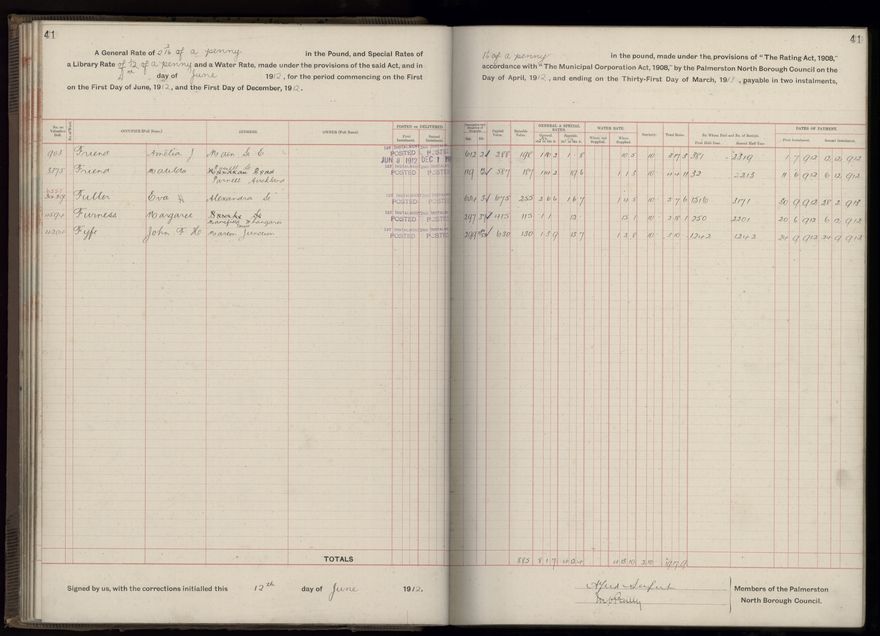 Rate book, 1912-1913 - 2021Pa_PNC2-23-2-V20_034001-0044
