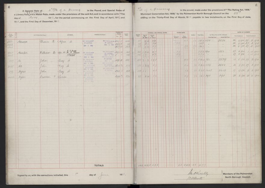 Rate book, 1910-1911 - 2021Pa_PNCC2-23-2-V18_033999-0009