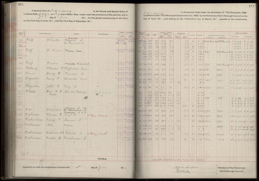 Rate book, 1912-1913 - 2021Pa_PNC2-23-2-V20_034001-0114
