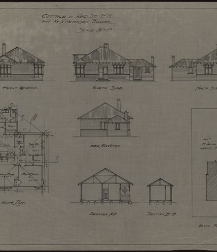 Plans for a Cottage, Ward Street