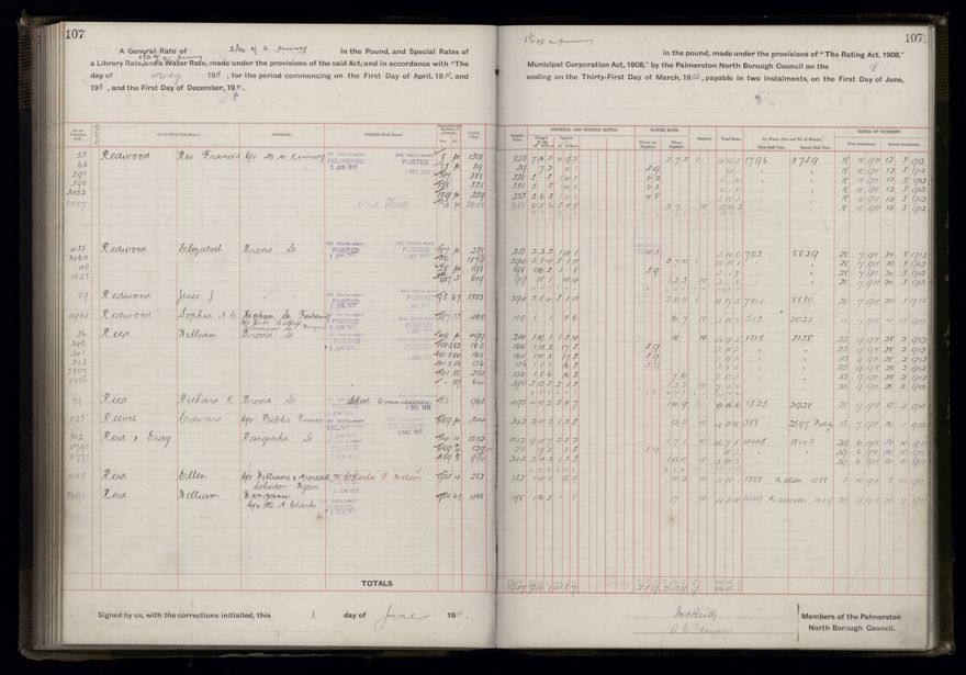 Rate book, 1911-1912 - 2021Pa_PNCC2-23-2-V19_034000-0110