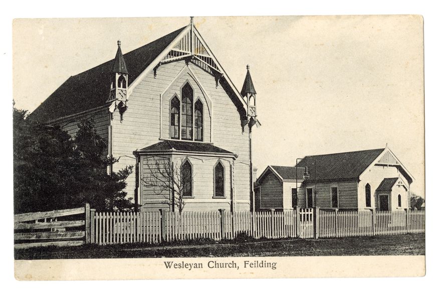 Postcard - Wesleyan Church, Feilding
