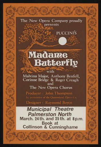 "Madame Butterfly" performance poster - Resource cover image