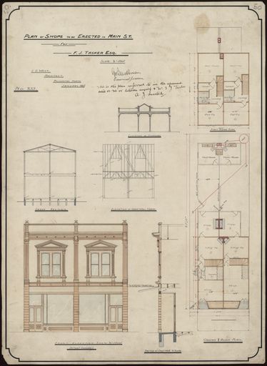 L. G. West, Plan for Two Shops and Accommodation, Main Street - Resource cover image