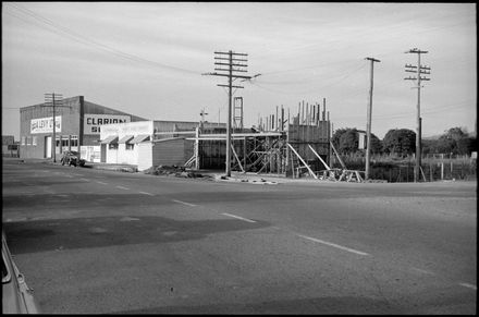 Construction of building next to A. Levy Ltd.
