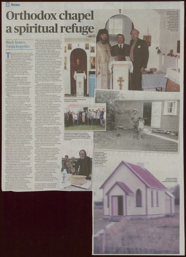 Back Issues:  Orthodox chapel a spiritual refuge