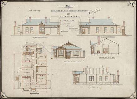 L. G. West, Plan of a Residence for F. J. Tasker - Resource cover image