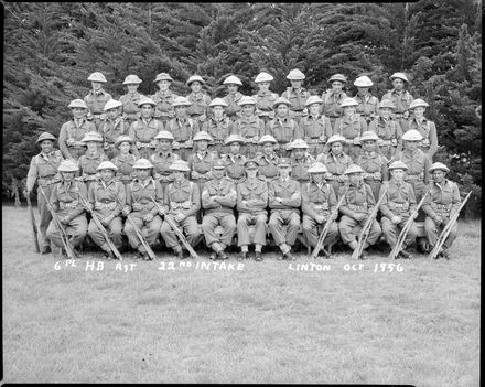 6th Platoon, Hawke's Bay Regiment, 22nd Intake, Central District Training Depot, Linton - Resource cover image