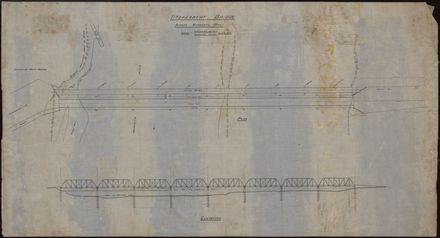 Fitzherbert Bridge - Plans of Existing (1st) Bridge and Proposed (2nd) Bridge