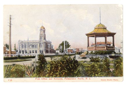 Postcard - Post Office and Rotunda Palmerston North - Resource cover image