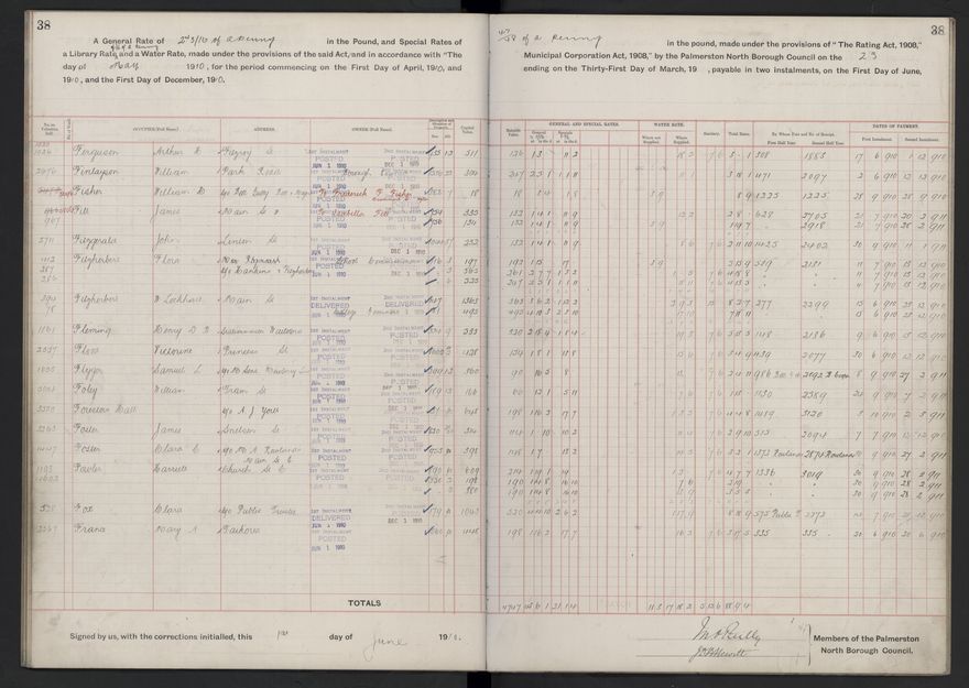 Rate book, 1910-1911 - 2021Pa_PNCC2-23-2-V18_033999-0041
