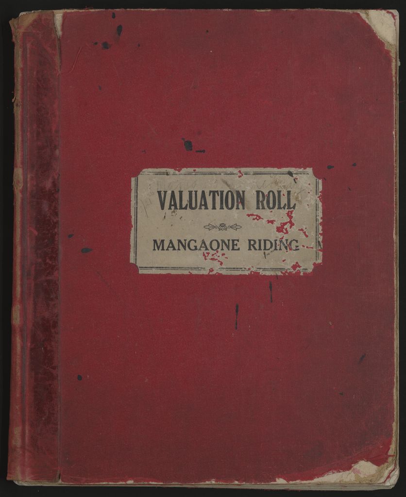 Valuation Roll, Mangaone Riding