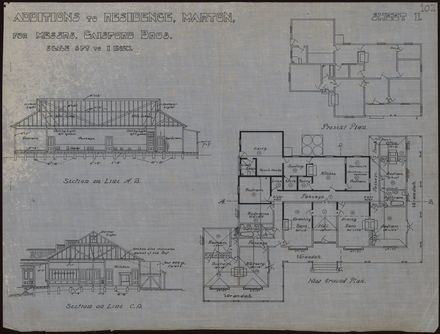 2021Pa_LGWest-S4-101_035149_001 - Plans for Additions to a Residence, Marton