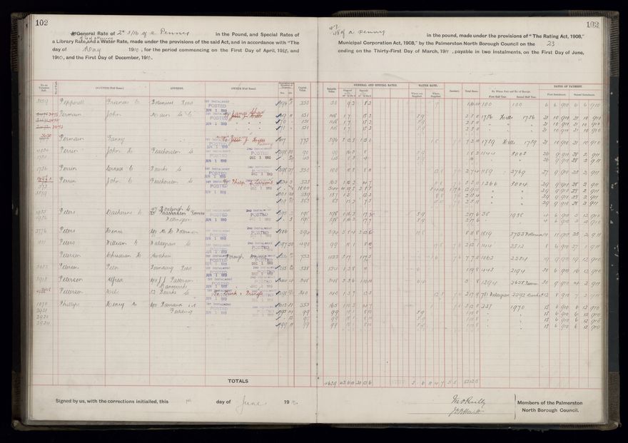 Rate book, 1910-1911 - 2021Pa_PNCC2-23-2-V18_033999-0105