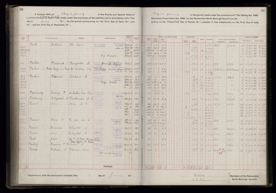 Rate book, 1911-1912 - 2021Pa_PNCC2-23-2-V19_034000-0102