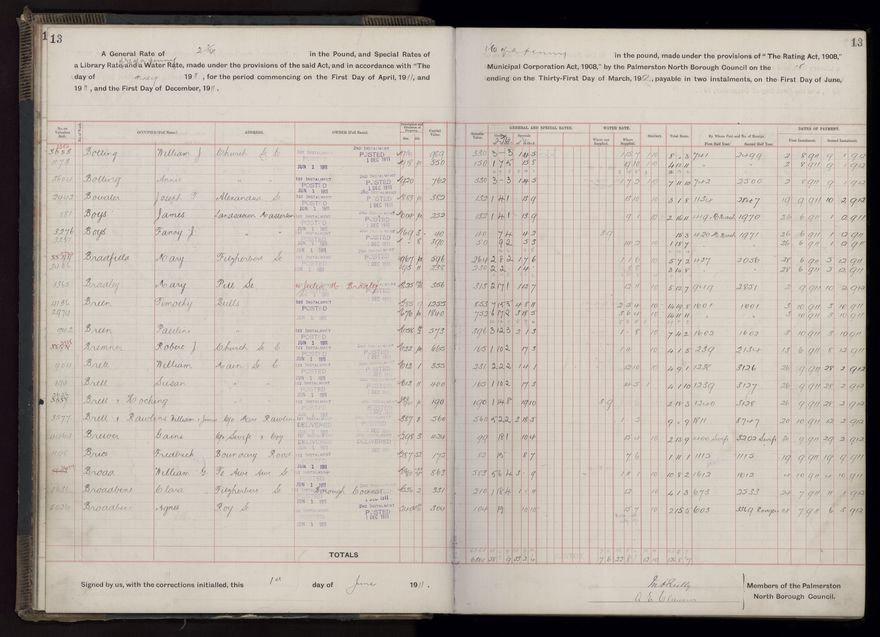Rate book, 1911-1912 - 2021Pa_PNCC2-23-2-V19_034000-0016