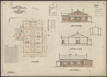 L. G. West, Plan for a Residence on Milson's Road