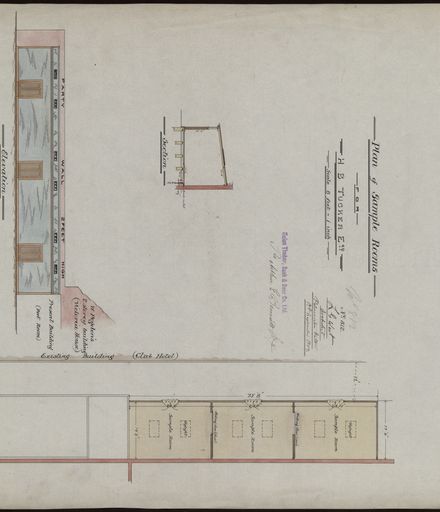 Plan for Sample Rooms, Church Street
