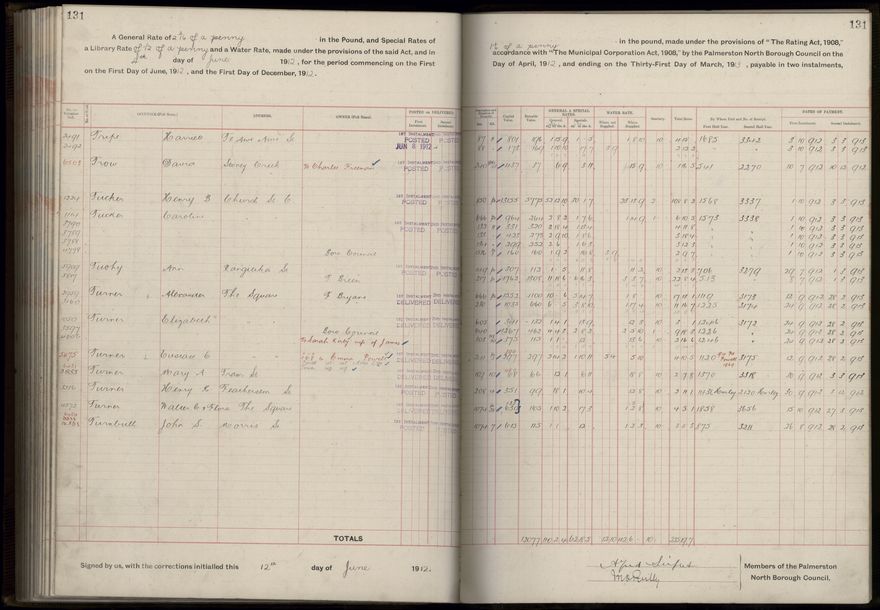 Rate book, 1912-1913 - 2021Pa_PNC2-23-2-V20_034001-0134