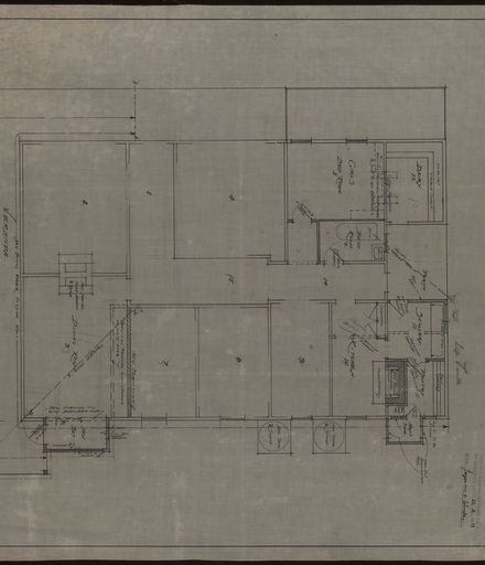 L. G. West & Son, Plan for Alterations to a Residence, Foxton