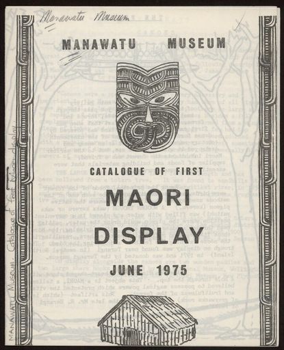 Manawatū Museum - Catalogue of First Maori Display - Resource cover image