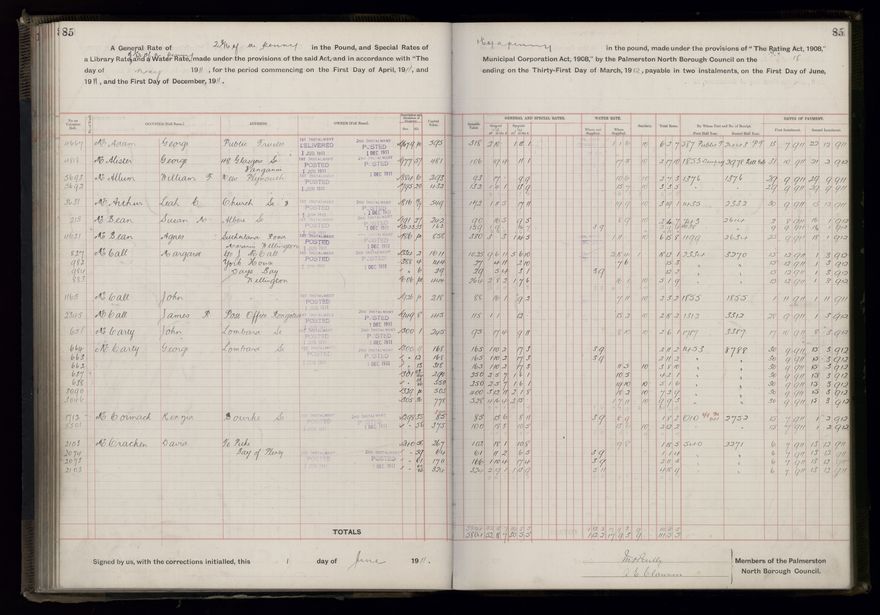 Rate book, 1911-1912 - 2021Pa_PNCC2-23-2-V19_034000-0088