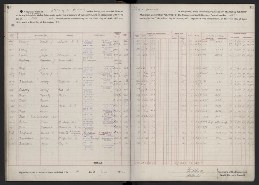 Rate book, 1910-1911 - 2021Pa_PNCC2-23-2-V18_033999-0016