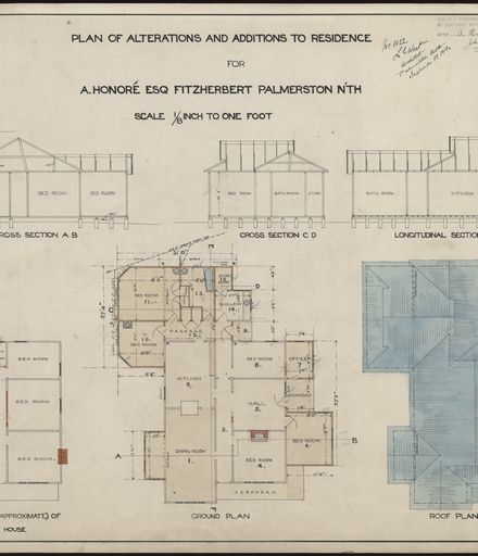 2021Pa_LGWest-S4-86_035139_002 - Plan for Additions and Alterations to a Residence, Fitzherbert