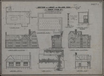 2021Pa_LGWest-S4-86_035140_001 - Additions of Library and Billiard Room, Fitzherbert Street