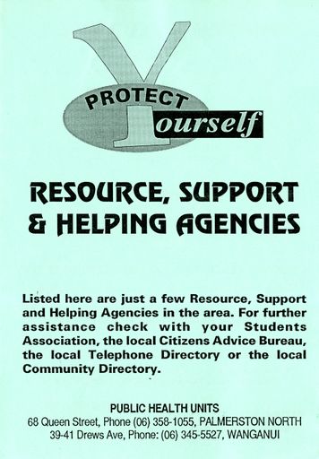Protect Yourself: Resource, Support & Helping Agencies
