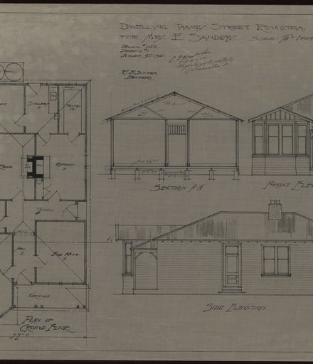 Plan for a Residence in Rongotea