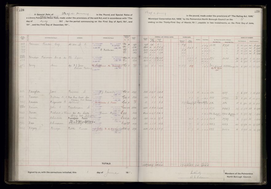 Rate book, 1911-1912 - 2021Pa_PNCC2-23-2-V19_034000-0131