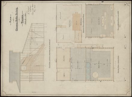 Plans for Glen Oroua Butter Factory, Taikorea